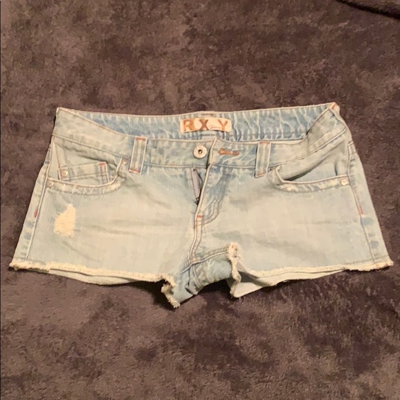 roxy denim shorts